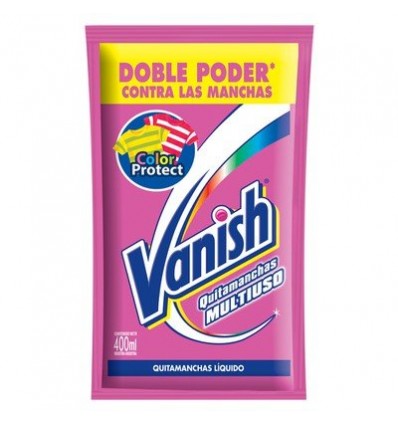 QUITAMANCHAS VANISH ROPA COLOR DP 400CC x 6 un.