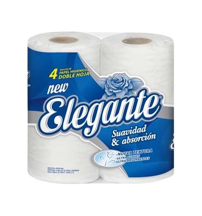 PAPEL HIG ELEGANTE DOBLE HOJA 30MT 4 UN x 10 un.