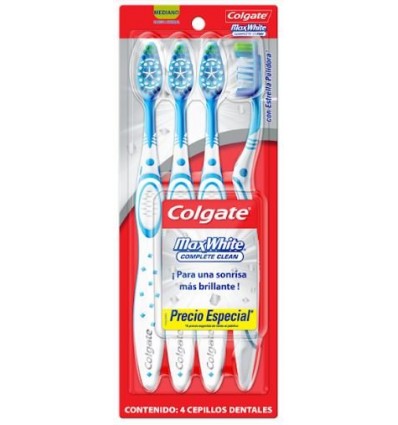 CEPILLO D.COLGATE MAX WHITE 4UN x 3 un.