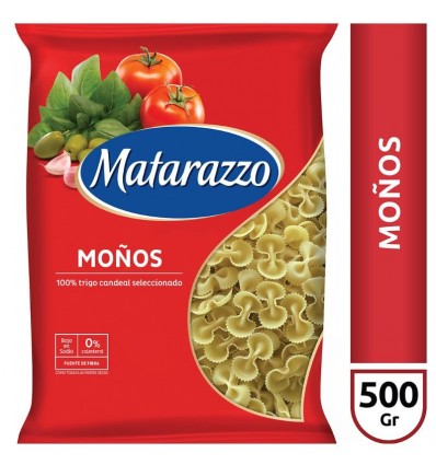 FIDEOS MATARAZZO MOÑOS MEDIANOS 500GR x 15 un.