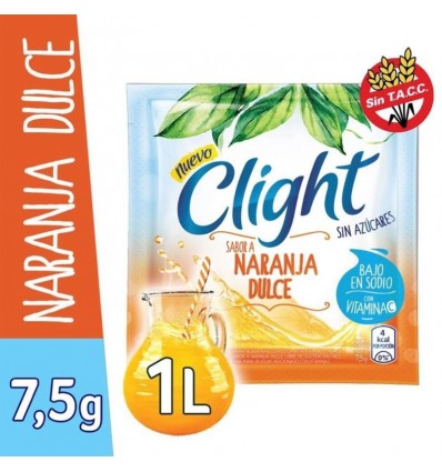 JUGO EN POLVO CLIGHT NARANJA DULCE 7.5G x 20 un.