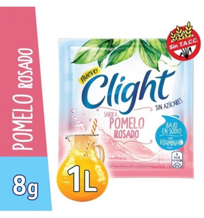 JUGO EN POLVO CLIGHT POMELO ROSADO 8GR x 20 un.