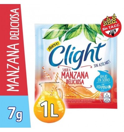 JUGO EN POLVO CLIGHT MANZANA DELIC 7GR x 20 un.