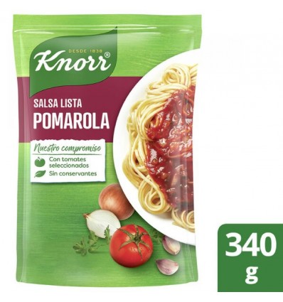 SALSA LISTA KNORR POMAROLA TRAD DP 340GR x 6 un.