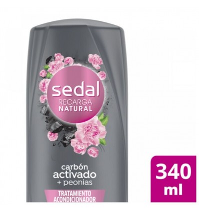 ACOND.SEDAL CARBON ACTIVADO Y PEONIAS 340C x 3 un.