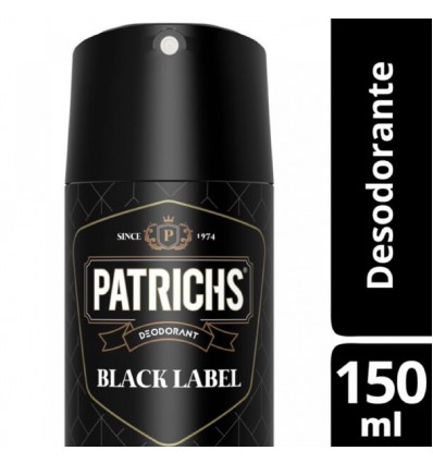 DEO.PATRICHS BLACK LABEL 97GR x 6 un.