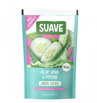 JABON LIQUIDO SUAVE PEPINO Y ALOE DP 220CC x 6 un.