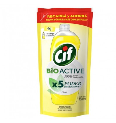 DET.CIF BIOACTIVE LIMON DOY PACK 450CC x 15 un.