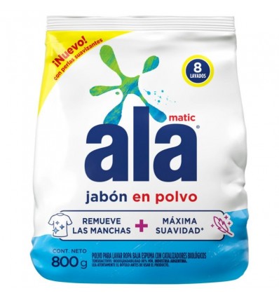 DET.POLVO ALA MATIC 800GR x 12 un.