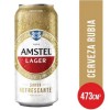 CERVEZA AMSTEL LAGER LATA 473 CC x 6 un.