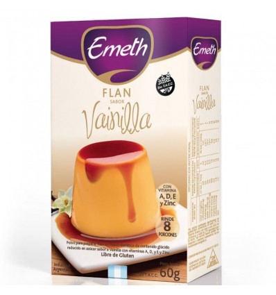 FLAN EMETH VAINILLA VITAMINIZADO 60GR x 6 un.