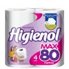 PAPEL HIG HIGIENOL SIMPLE H MAX 80MT 4UN x 10 un.