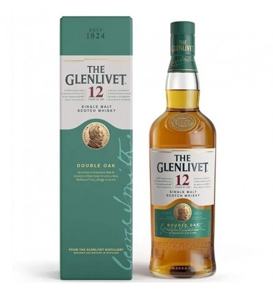 WHISKY THE GLENLIVET 12 AÑOS ESTUCHE 700CC x 1 un.