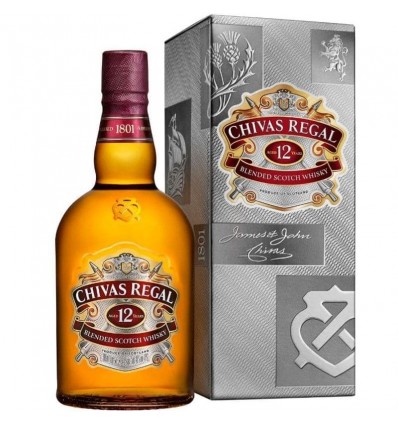 WHISKY CHIVAS REGAL 12 AÑOS 1LT x 1 un.