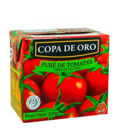 PURE DE TOMATE COPA DE ORO T BRICK 520GR x 12 un.