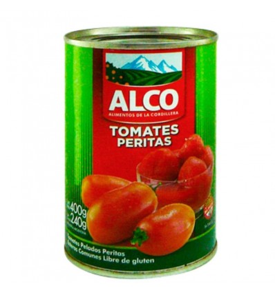 TOMATE ALCO PELADOS PERITAS 400GR x 12 un.