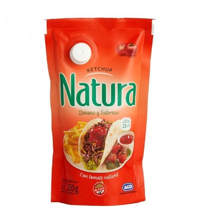 SALSA KETCHUP NATURA DP 250GR x 12 un.