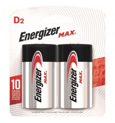 PILAS ENERGIZER BLISTER MAX D ALC GDE 2UN x 3 un.