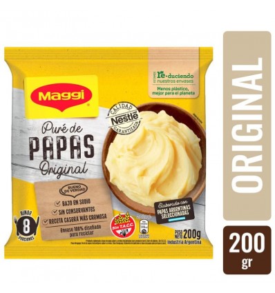 PURE DE PAPAS MAGGI CREMOSO ORIGINAL 200GR x 10 un.