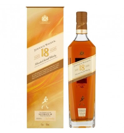 WHISKY JOHNNIE WALKER 18 A ESTUCHE 750CC x 1 un.