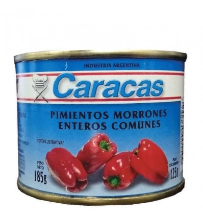 PIMIENTOS MORRONES CARACAS 185GR x 12 un.