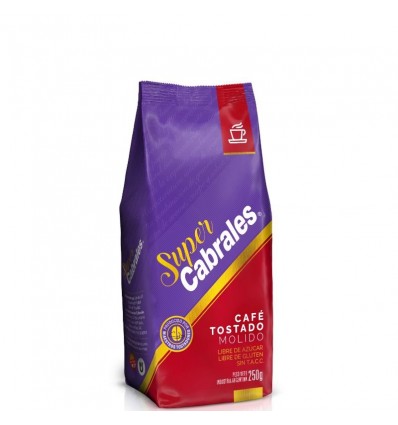 CAFE SUPER CABRALES TOSTADO MOLIDO 250GR x 6 un.