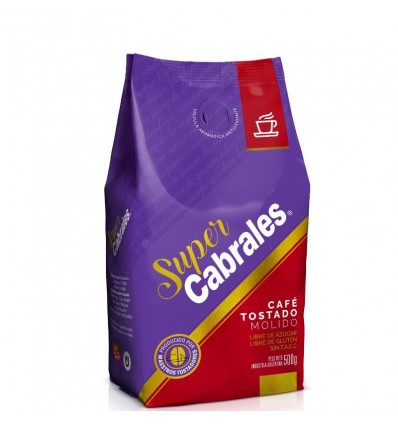 CAFE SUPER CABRALES TOSTADO MOLIDO 500GR x 3 un.