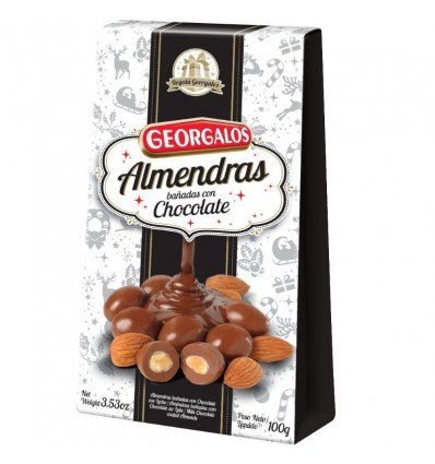 EST ALMENDRAS C/CHOCOLATE GEORGALOS 100GR x 4 un.