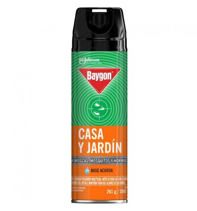 INSECTICIDA BAYGON CASA Y JARDÍN 300CC x 6 un.