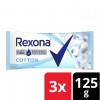 JAB.DE TOC REXONA COTTON 3X120GR x 6 un.