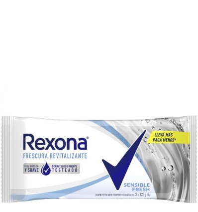 JAB.DE TOC REXONA SENSIBLE 3X120GR x 6 un.