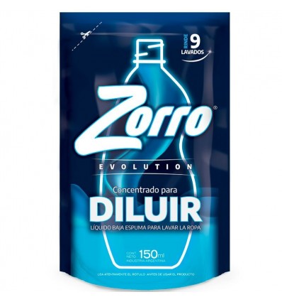 150CCDET.LIQ ZORRO EVOL P/DILUIR DP 150C x 6 un.