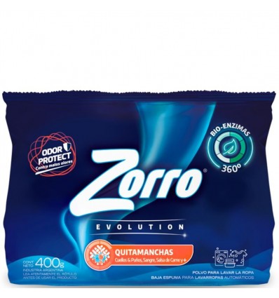 DET.POLVO ZORRO EVOLUTION QUITAMANCHA 400G x 36 un.