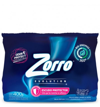 DET.POLVO ZORRO EVOLUTION ESCUDO PROT 400G x 36 un.