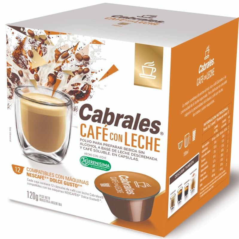 Café cappuccino estuche 12 cápsulas compatibles con máquinas Dolce
