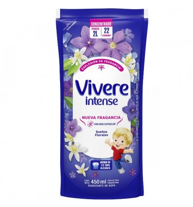 SUAVIZANTE VIVERE SUEÑOS FLORAL DP 450C x 5 un.