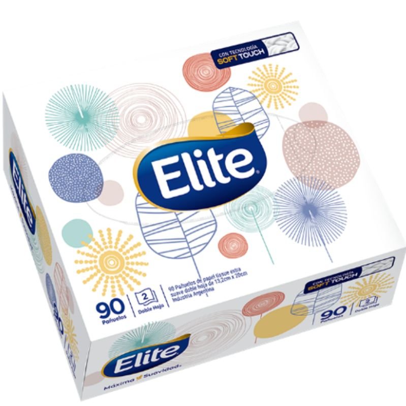 Pañuelos descartables Elite Doble Hoja 100 Pañuelos X 1 Caja – Casa Florian