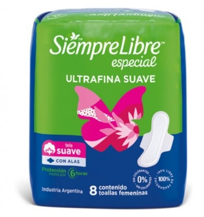 T.F. SIEMPRE LIBRE ESP ULTRAFINA C/A 8U x 12 un.