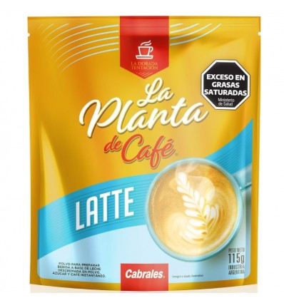 CAFE LA PLANTA CAFE LATTE DP 115GR x 12 un.