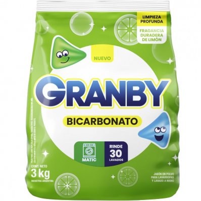 DET.POLVO GRANBY BIC LIMON MATIC 3KG x 1 un.