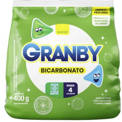 DET.POLVO GRANBY BIC LIMON MATIC 400GR x 24 un.