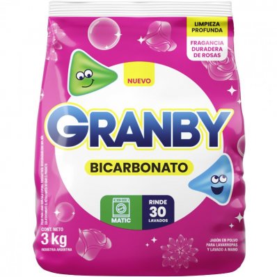 DET.POLVO GRANBY ROSAS MATIC 3KG x 1 un.