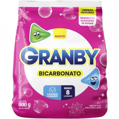 DET.POLVO GRANBY ROSAS LAV REGULAR 800GR x 12 un.