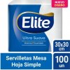 SERVILLETAS ELITE ULT SUAVE 30X30CM 100UN x 15 un.