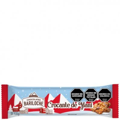 TURRON BARILOCHE CROC.DE MANI 100GR x 12 un.