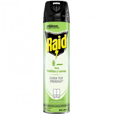 INSECTICIDA RAID MATA POLILLAS 360CC x 3 un.