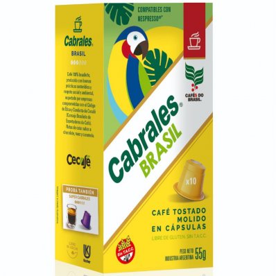 CAPSULAS CABRALES BRASIL NESP 10X5.5GR x 3 un.