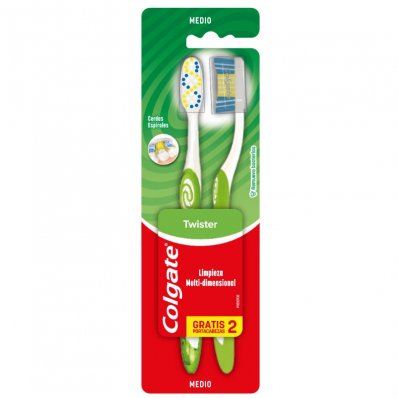 CEPILLO D.COLGATE TWISTER SUAVE/MEDIO 2X1 x 6 un.