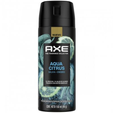 DEO.AXE AQUA CITRUS AER 96GR x 6 un.