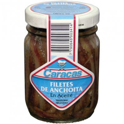 FILET DE ANCHOAS CARACAS FCO 90GR x 6 un.